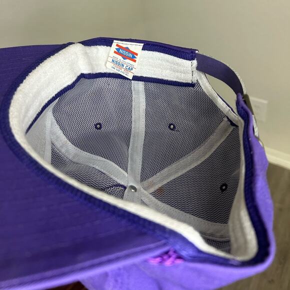 90s Rope Hat- purple ACU - unique back strap- track & field - retro throwbacks - Picture 3 of 6